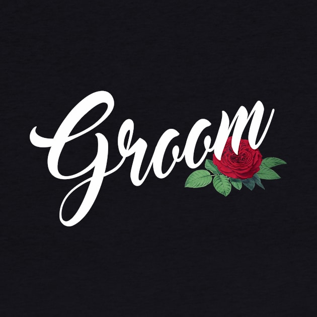 Elegant Groom Floral Wedding Calligraphy by Jasmine Anderson